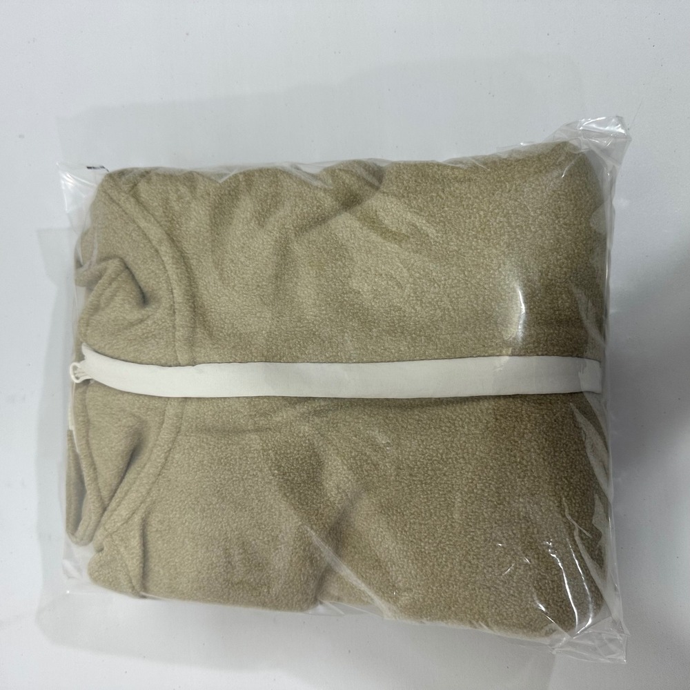 Goodfellow & Co Mens Tan Fleece Quarter Zip Pullover Mock Neck Jacket Size M NEW - Picture 8 of 8